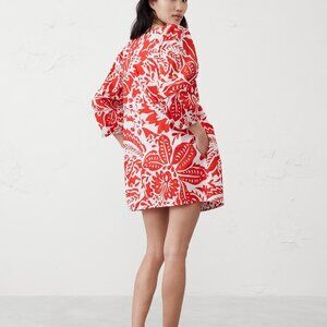 NWT Banana Republic Factory Poplin Puff-Sleeve Mini Dress